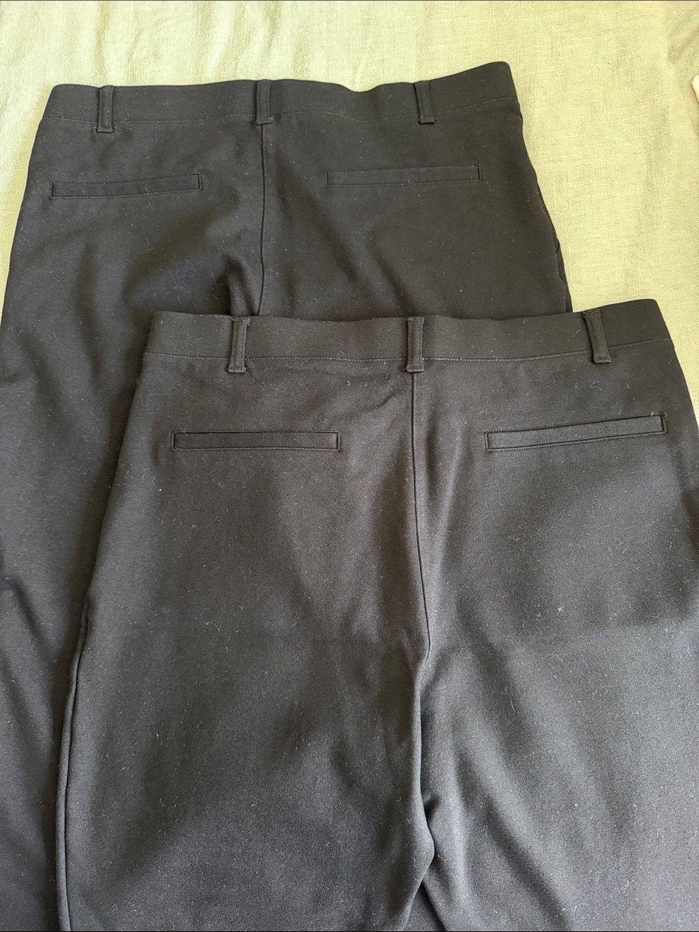 2 Quince Black Women's Dress Pants - 2 Pairs of Tailored Trousers - Picture 3 of 3